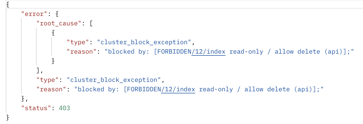 写入数据报错信息